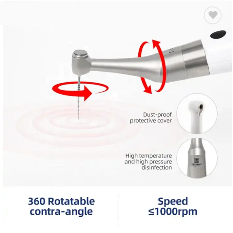 Красочный ooled экран с 16:1 углом контрас беспроводной роторный стоматологический эндо-мотор Апекс-локатором