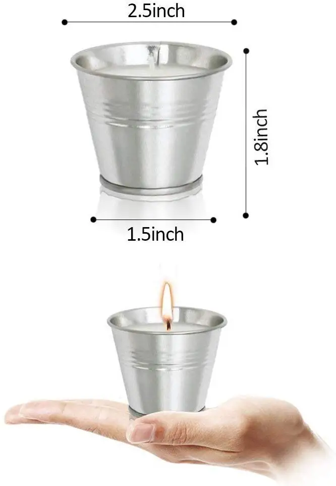 
High Quality Natural Soy Wax Paraffin Wax Travel Mosquito Repellent Bucket Outdoor Citronella Candle Set Of 8 