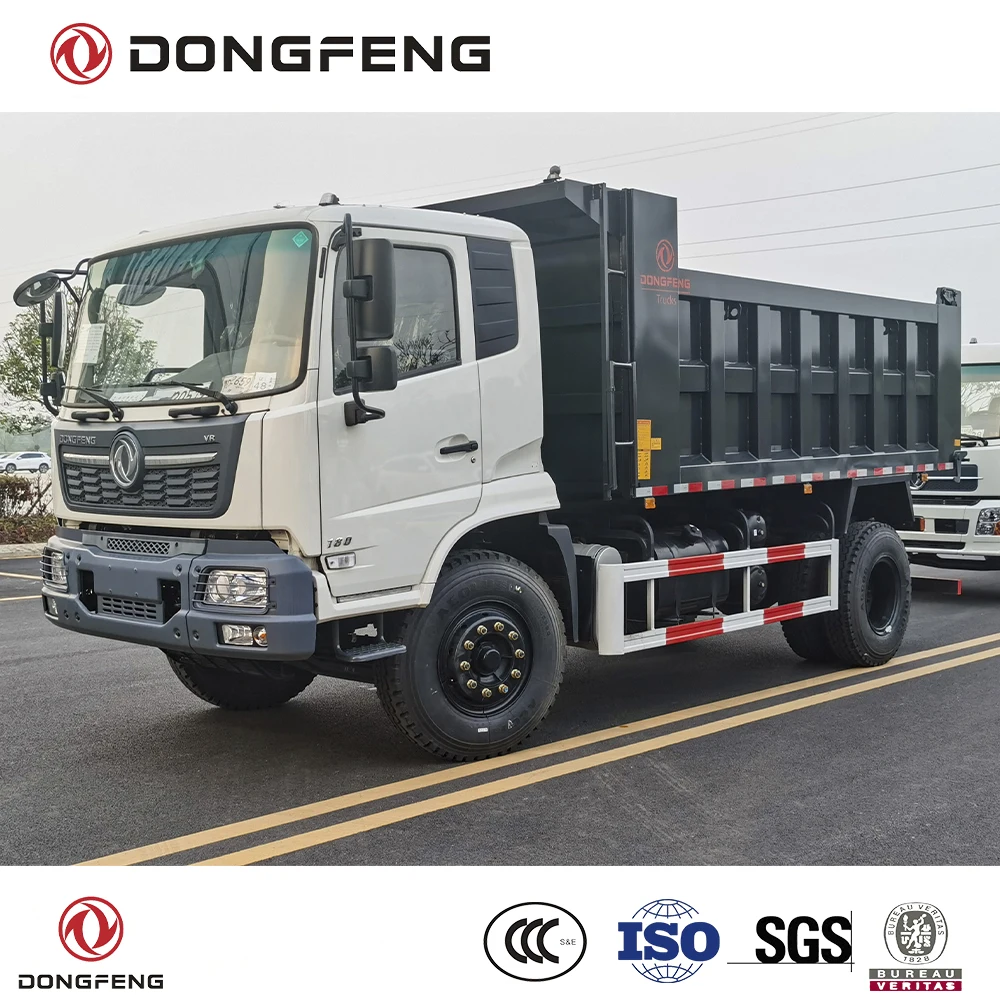 Dongfeng 4x2 dump truck 15 ton loading capacity cummins 270 Hp diesel engine  LHD  tipper truck