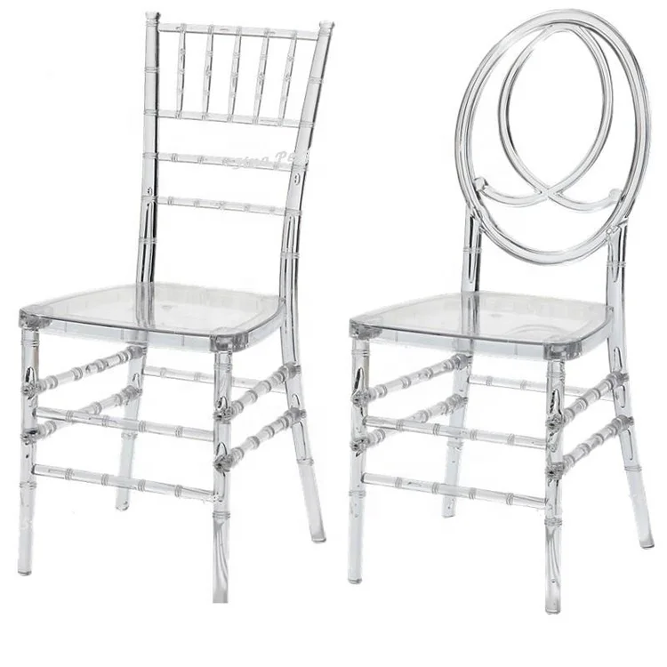 Прозрачные штабелируемые стулья Тиффани Chiavari из акриловой
