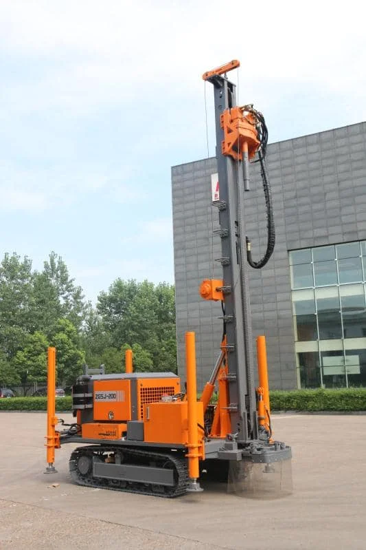 Hot sale chinese manufacturer 200m mobile diesel hydraulic borehole water well drilling machine price in south africa ZGSJ-200