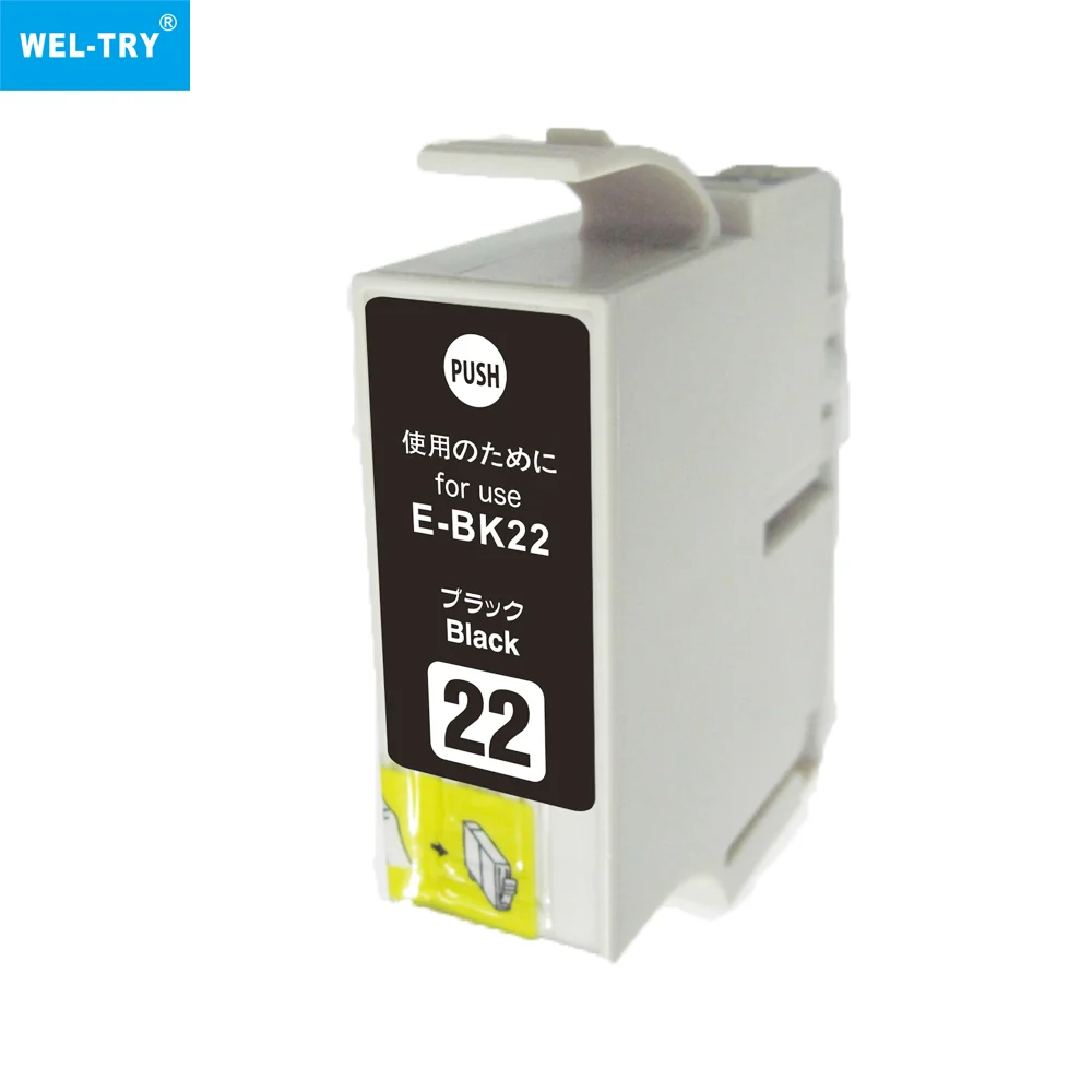 WEL-TRY ICBK22 ICC22 ICM22 ICY22 Premium Color Compatible InkJet Ink Cartridge for Epson PX-V700/CC-660PX