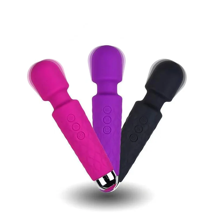 Hot Selling Usb Rechargeable Full Body Strong Female Masturbation G-Spot Stimulation 20 Speeds Sex Toys AV Wand Vibrator