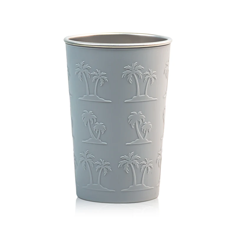 Unbreakable & Reusable 16-Ounce Silicone Drinking Cups with Steel inside for Indoor and outdoor