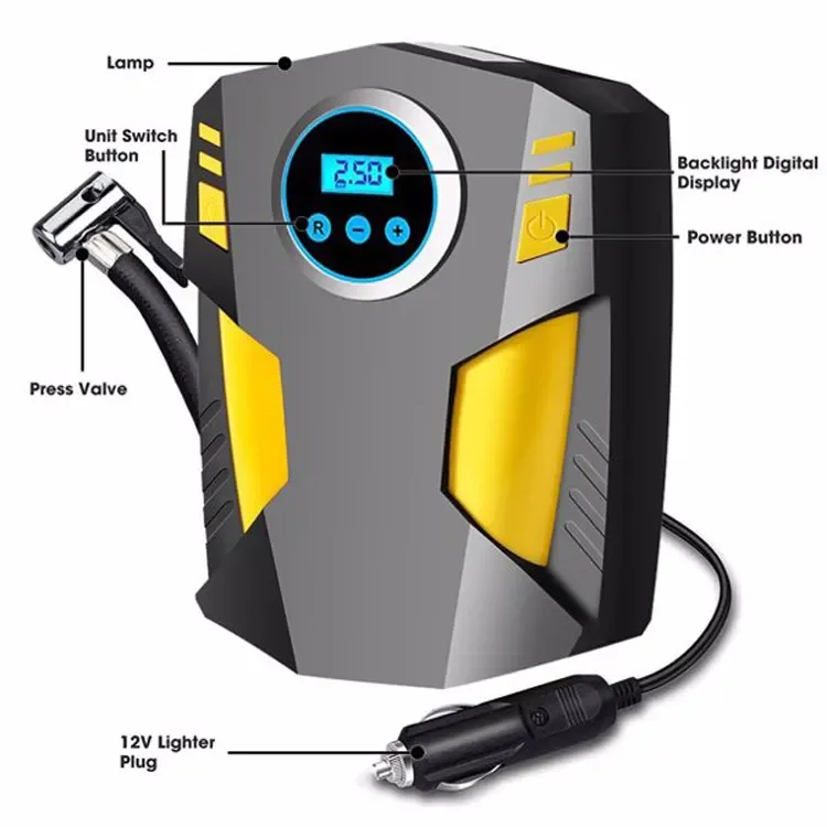 compressor car portable electric air pump bomba de aire para carro portatil portable air pump