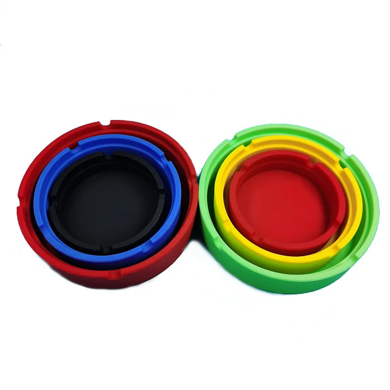 Silicone Ashtray For Smoking Cigarette Cigar Accessories Portable Anti-scalding Home Conference Bar Table Desk Decoration