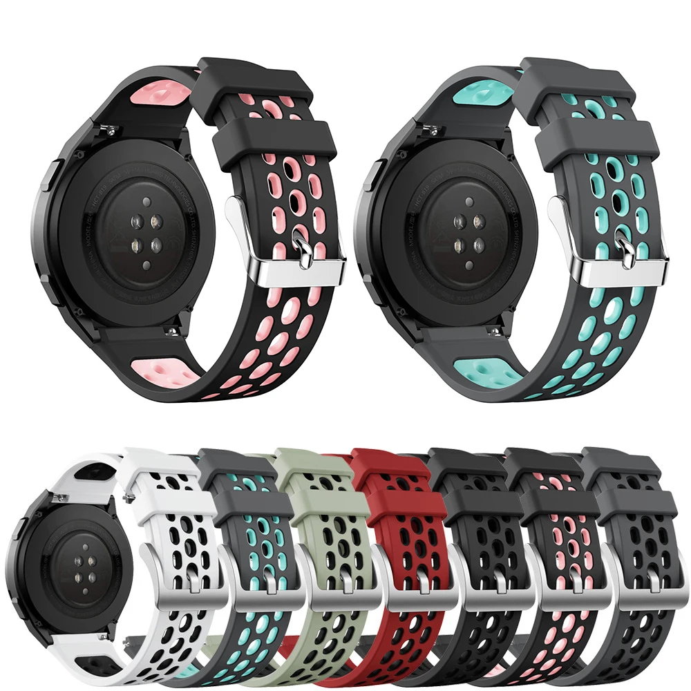 Soft Silicone Watch Band For Huawei GT 2E Replacement Rubber Straps For Huawei GT2E Bracelet Watch Accessories