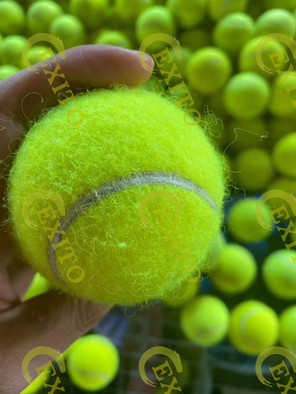 EXITO Customize Logo Yellow Wholesale Large Quantity Cheap Price Standard Pressure Training Padel Tennis Balls