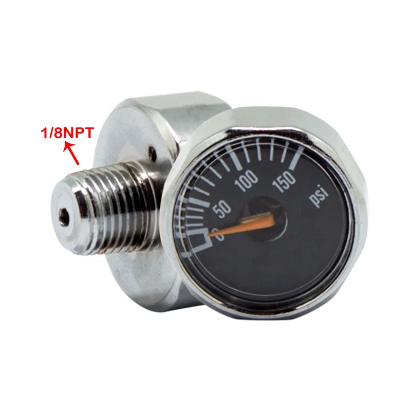 Мини 150PSI 1/8NPT манометр компрессора для пейнтбола PCP воздушный