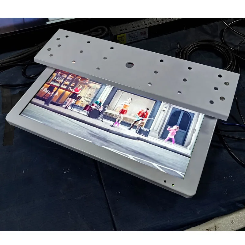 21 inch 19 Car Monitor Roof LCD Screen Flip Down Monitor Overhead Multimedia Video Ceiling bus digital signage bus screen