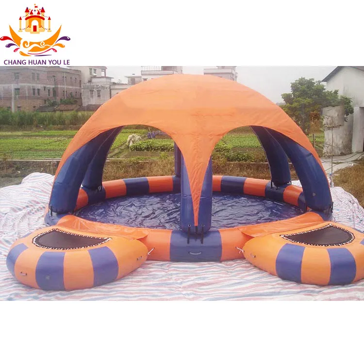 large With Cover Inflatable Water Pool With Platform portable swimming pool inflatable