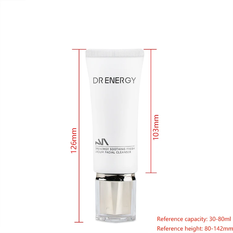 Plastic Tube with Multi-Layer Acrylic Cap for Primer and Skincare