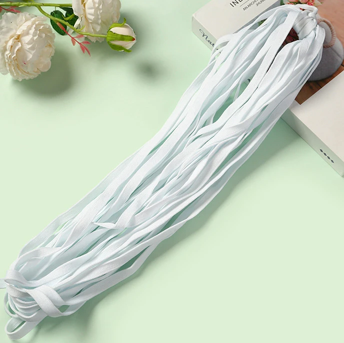 Knitted waist rope garment accessories black and white side strip 1cm ribbon