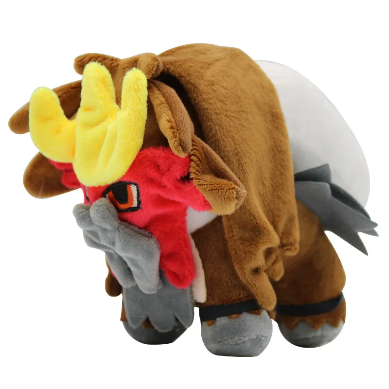 2022 Новый стиль Q Version Pokemon Three Священная плюшевая игрушка Entei Suicune Raikou захватывающая кукла
