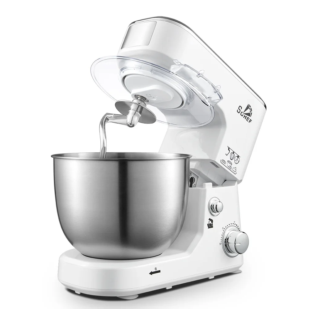 1000w Hot sale cook machine kitchen stand dough maker stainless steel bowl doughkneading food mixer flour machine