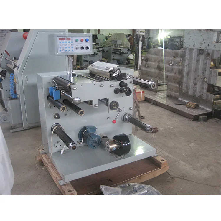 Full Automatic FQ-320 Narrrow Web Sticker Label Paper Slitting Machine Slitter Rewinder