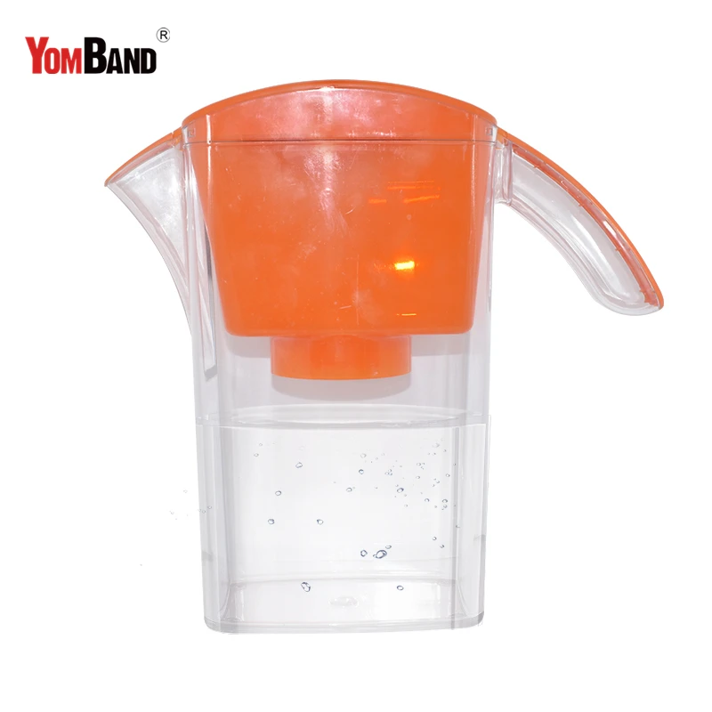 Hot sales customized standard filtering tap water jug, best price water filter jug pitcher with with faucet