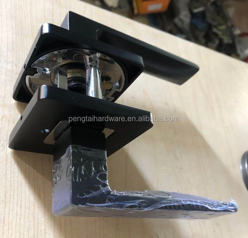 
South korea door handle lock keyless locked deadbolt latch lock rose zinc material 