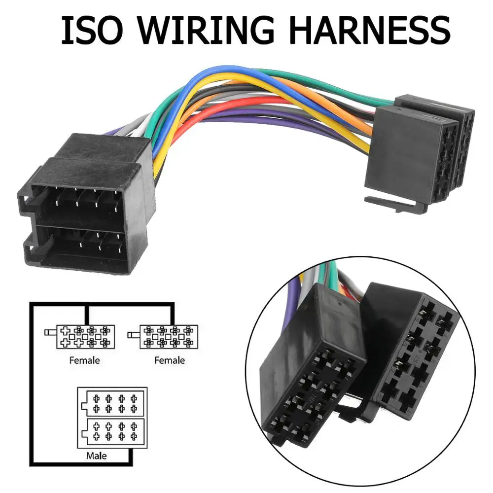 Car Stereo Radio Player ISO Wire Harness Connector For Holden for Mercedes Commodore VY VZ Astra Vectra Barina