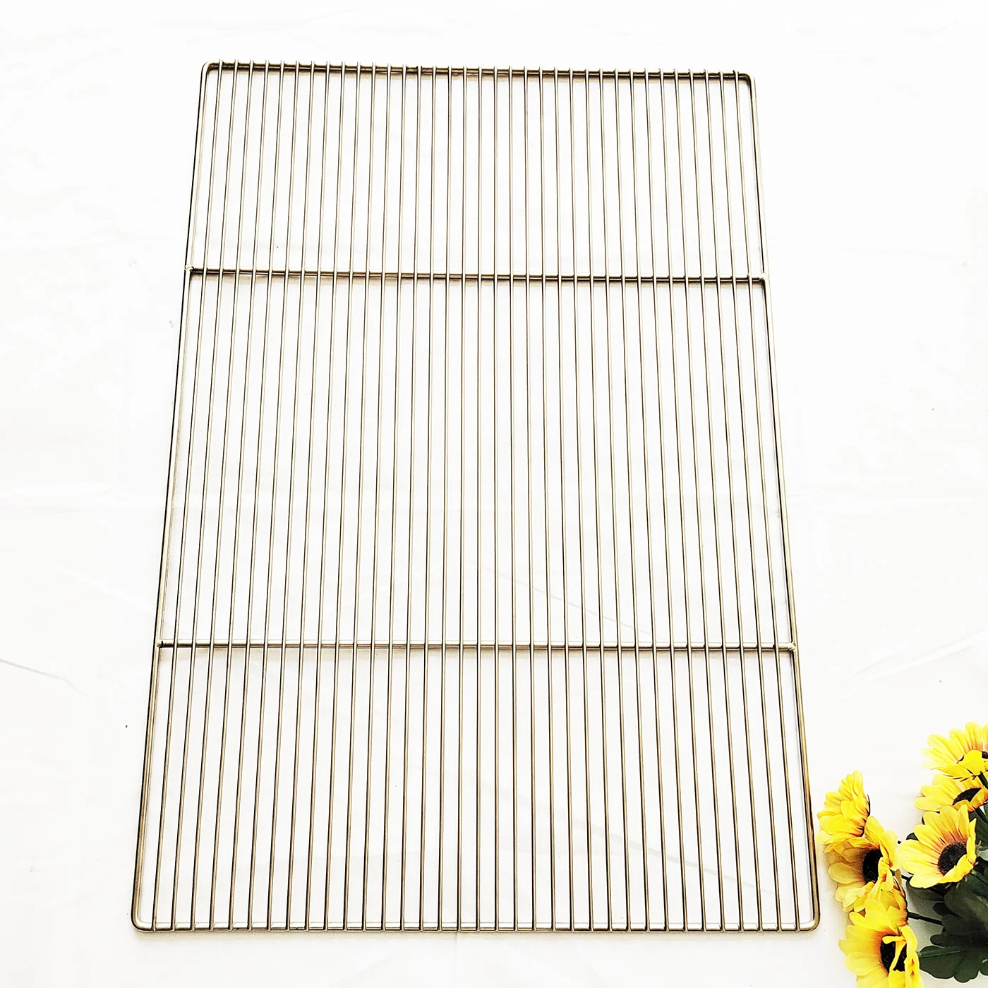 Stainless Steel 57x37 cm Rectangular Multi-Purpose Grill Baking Rack for Grilling, Cooling, Roasting, Drying, Easy To Clean