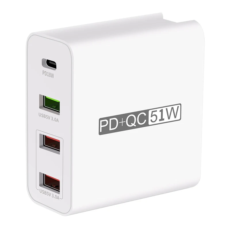 
4in one 51W qc3.0 Fast phone charger bettery charger 
