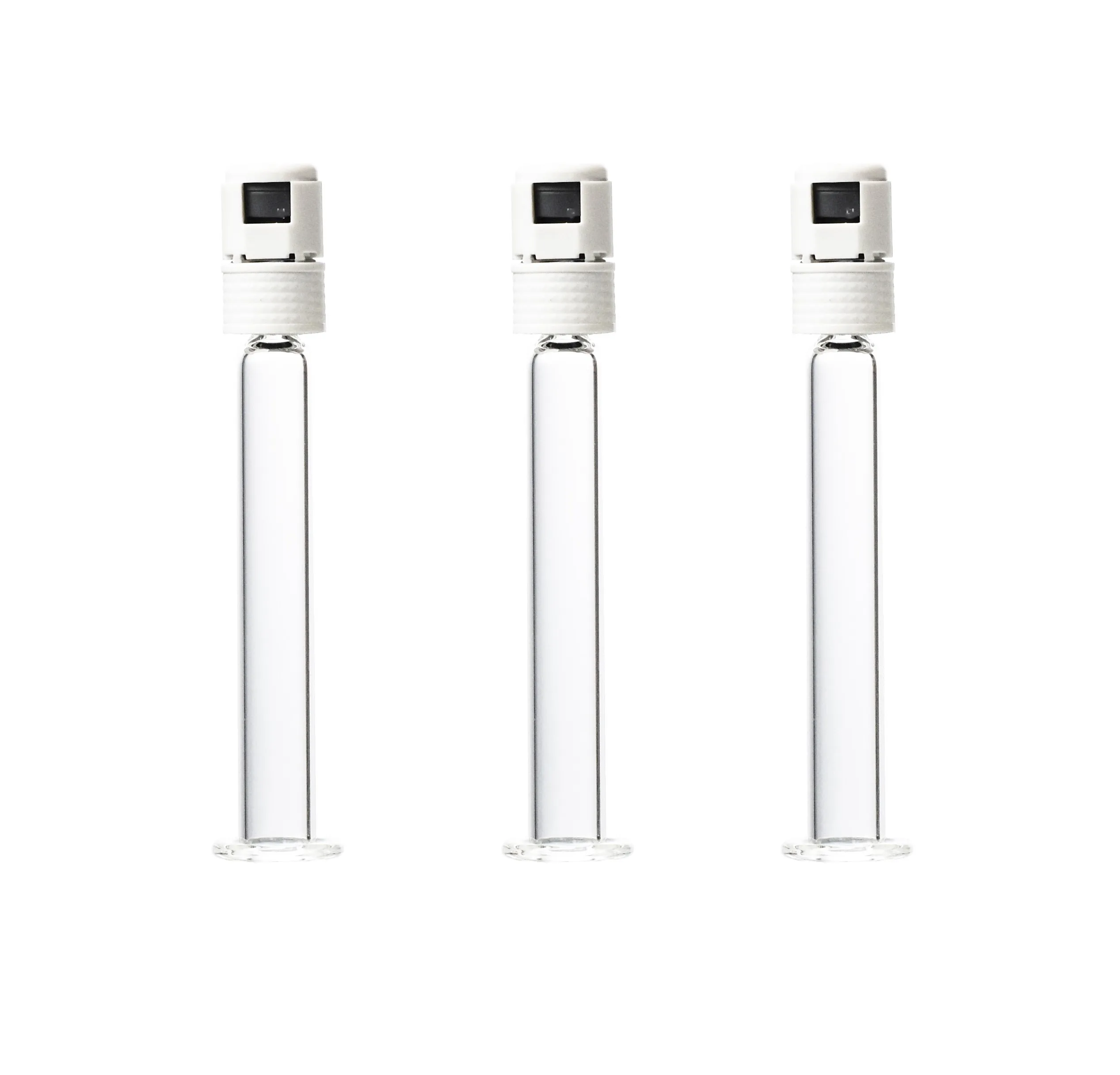 Factory  direct sales/Popular sterilized 1ml long hyaluronic acid glass syringe with OVS white cap