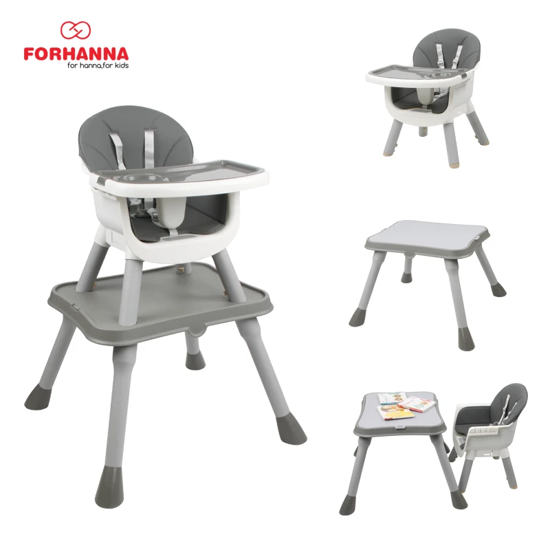 High-Quality Table And Chair Modern Design 3 in 1 Baby High Chair Adjustable Baby Feeding Chair