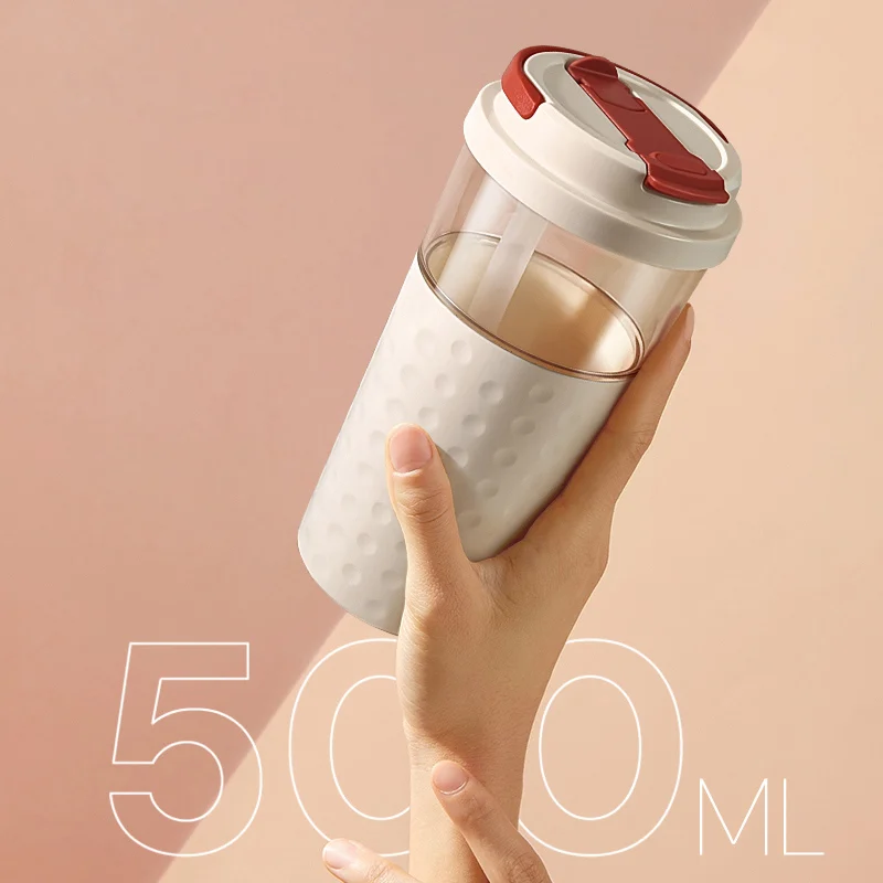BPA Free Food Grade Contact Multiple Drinking Options Bottle Three Color Coffce/milkshake /Electric Shaker Bottles for Protein