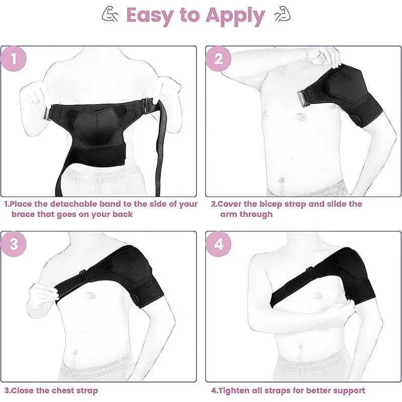 Adjustable shoulder support arm sling Shoulder Brace for Women and Men Recovery