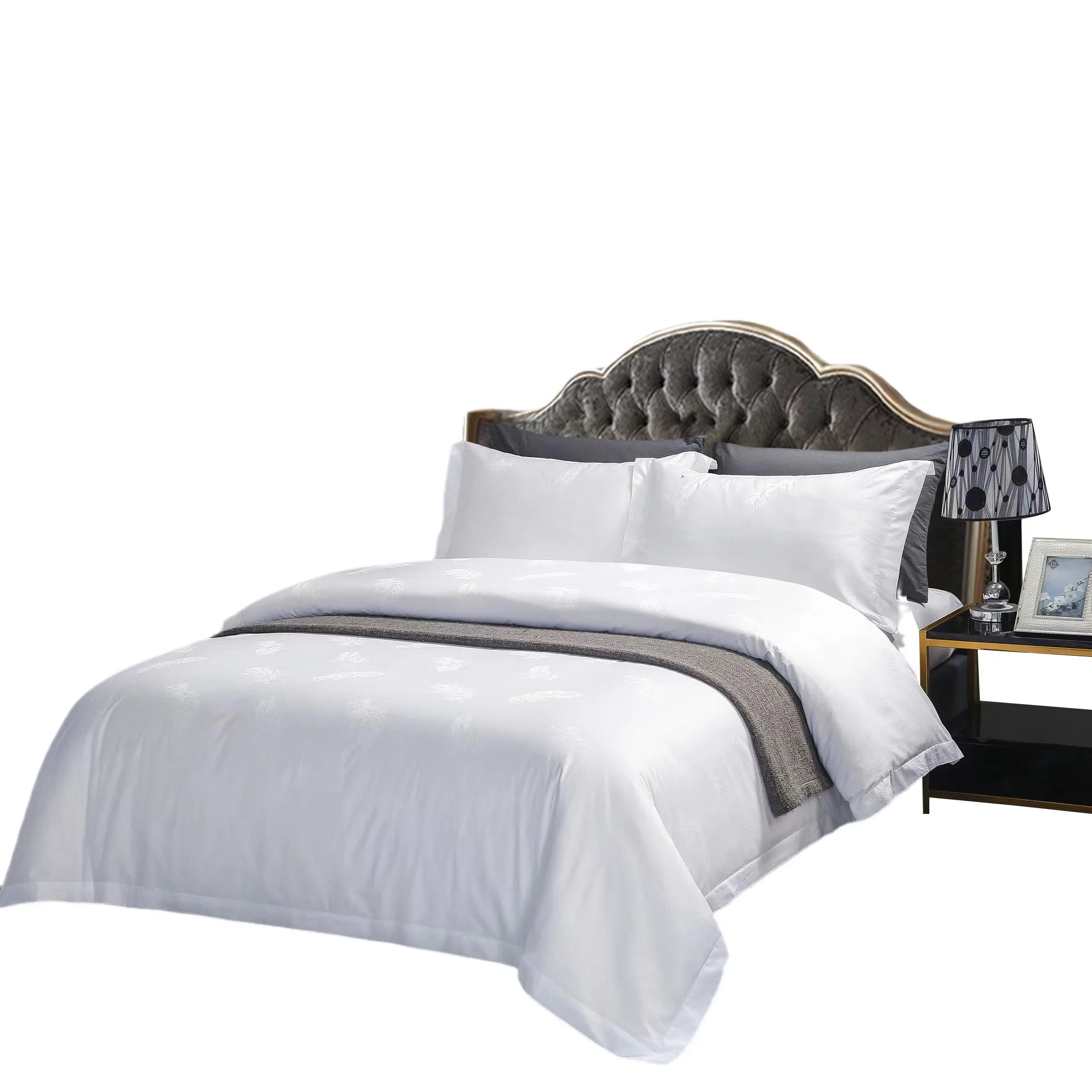 200-500TC Cotton cheap hotel bed sheet bedding set hotel bed linen