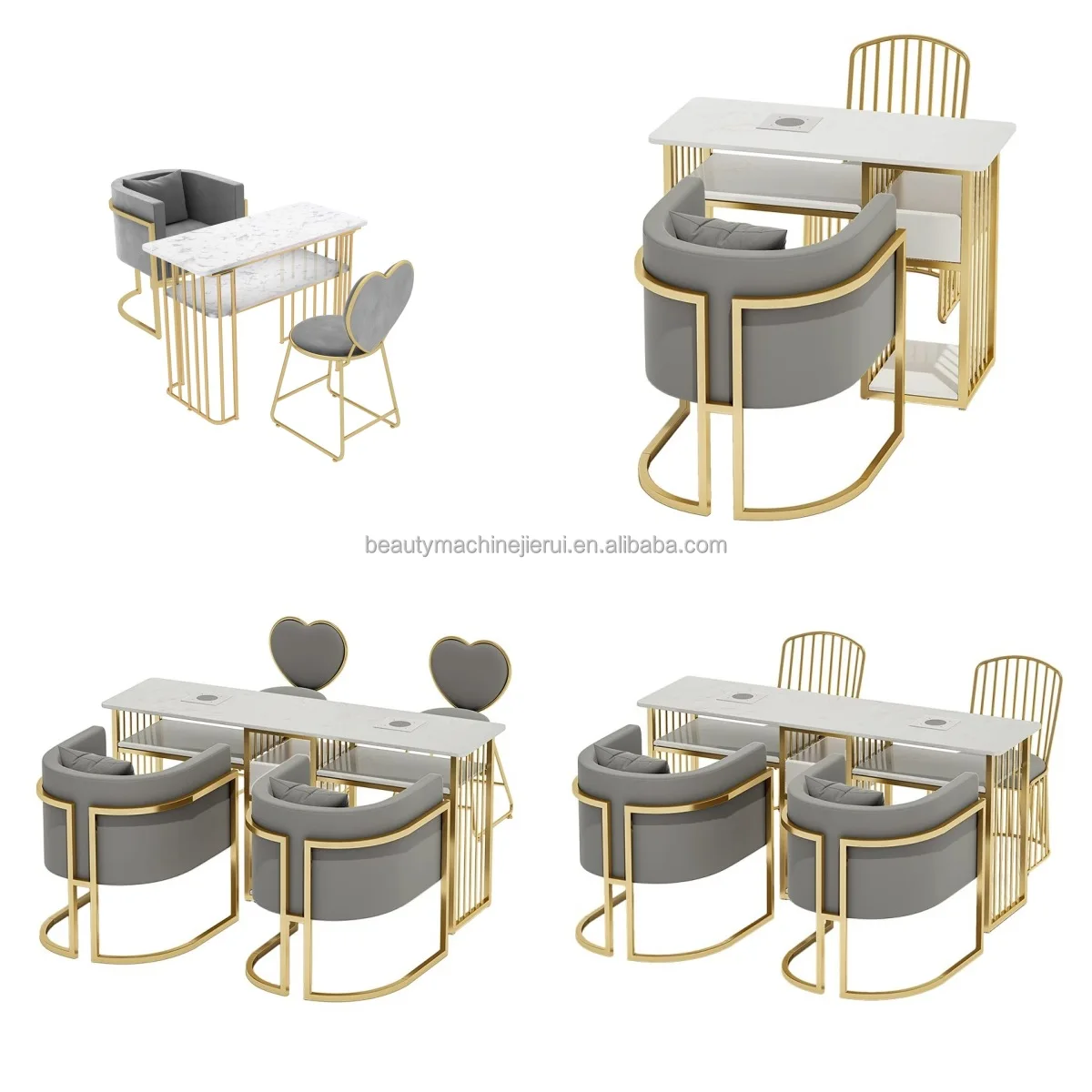 Competitively price professional equipment manicure desk for nail beauty salon furniture nail tables and chairs sets