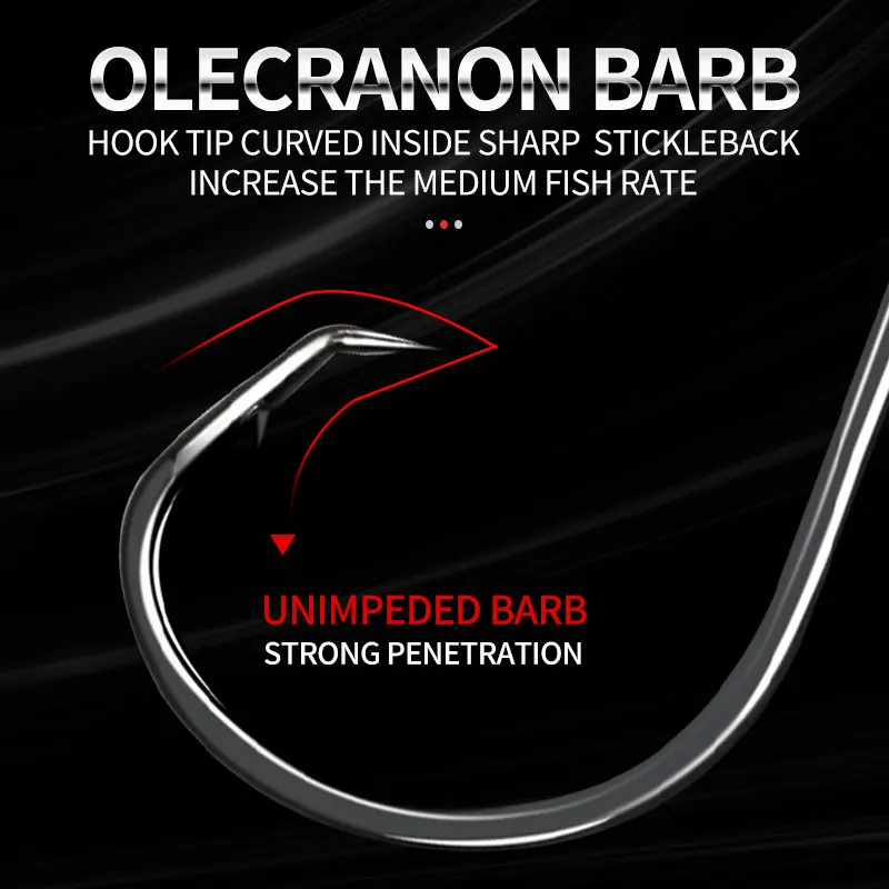 Sea Fishing Wire Hook Circle Hook Rigs Catfish Bass Perch Bait Fishing Tackle with Octopus Offset Fishing Hook