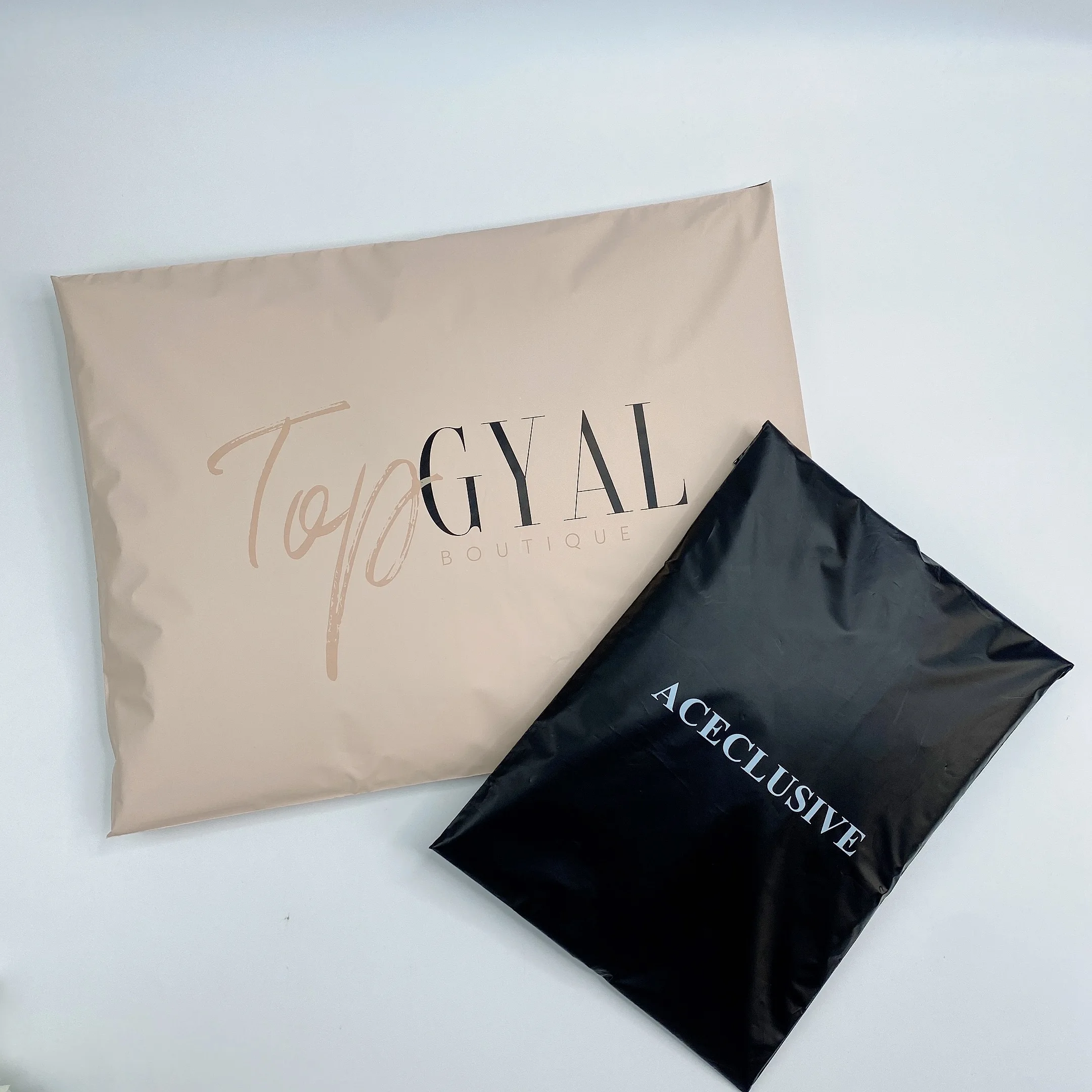 biodegradable compostable mailer matte peach custom shipping bags poly mailer bags courier bags with logo for clothing envelopes