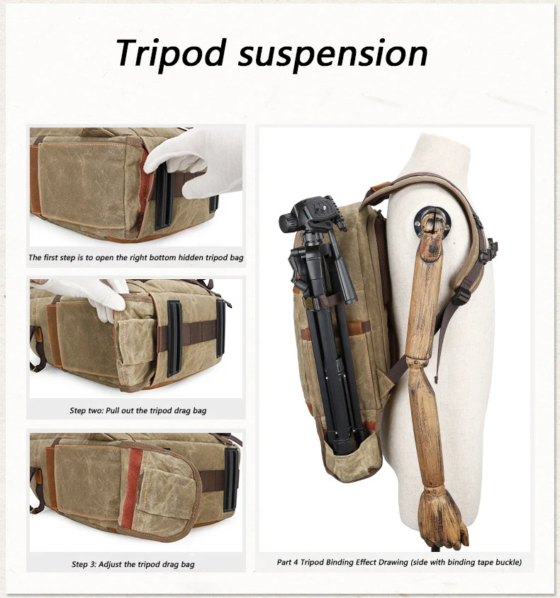 Custom travel multifunctional waterproof camera bag equipment purse backpack sling dslr camera/video bags for Canon Nikon Sony