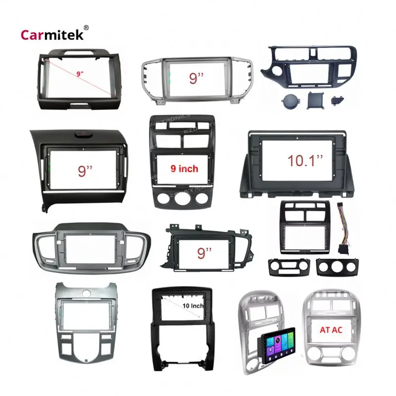 2 din Car dvd radio video Audio double din frame fascia Android stereo centre panel For kia Ray 2020