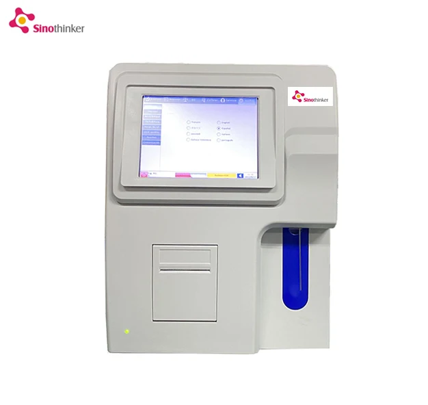 Touch Screen veterinary fully automated hematology analyzer Russian operating language