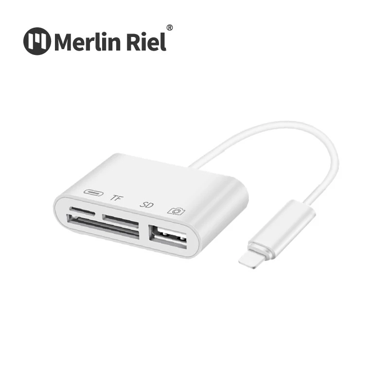 Wholesale price 4 In 1 otg Card Reader Sd/memory adapter For Apple Iphone13