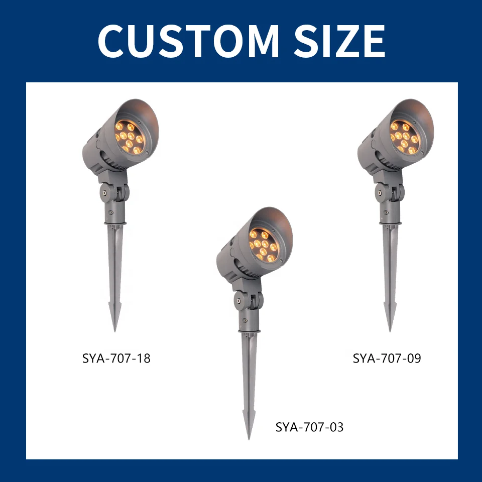 SYA-707 Customized New Product Footway pin lights On-off IP65 Waterproof outdoor led garden spike light