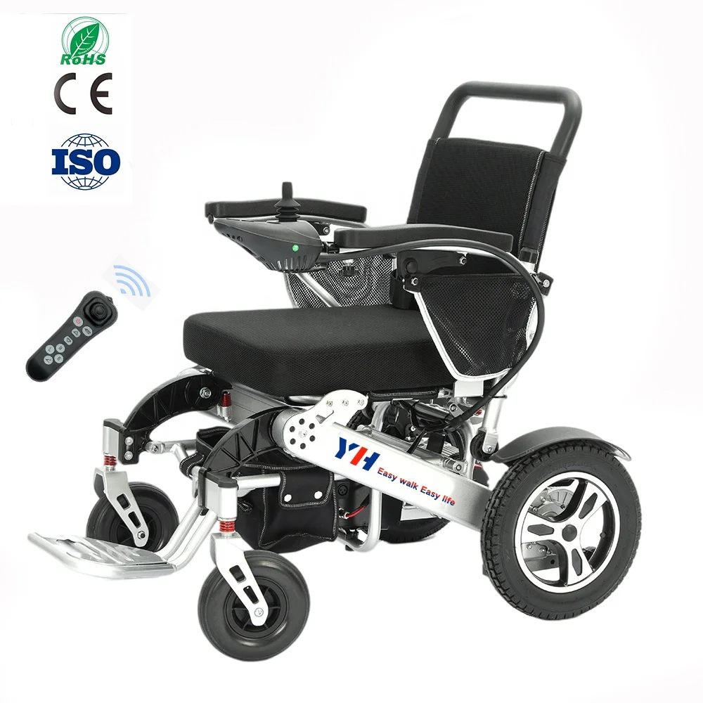 2023 New Style Cheapest Price Lightweight Foldable Motorized Accessories Motor Electric Wheelchair