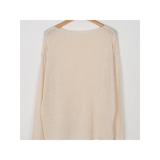 High Quality Knit Clothes for Vacation Professional Products Print Knitted Daily Wear Eye Boat Neck Loose Fit