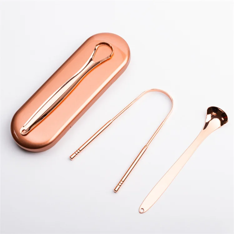 High Quality Portable Safety Hygienic Stainless Steel Tongue Cleaner Scraper With Good Price For Sale