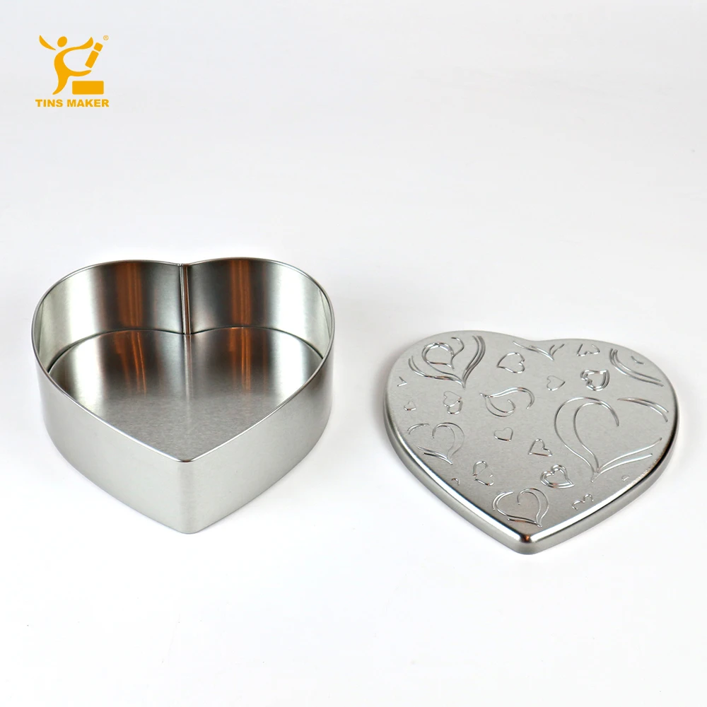 Custom Thanksgiving heart-shaped hard candy tin candy window display tinplate tin box tin with lid
