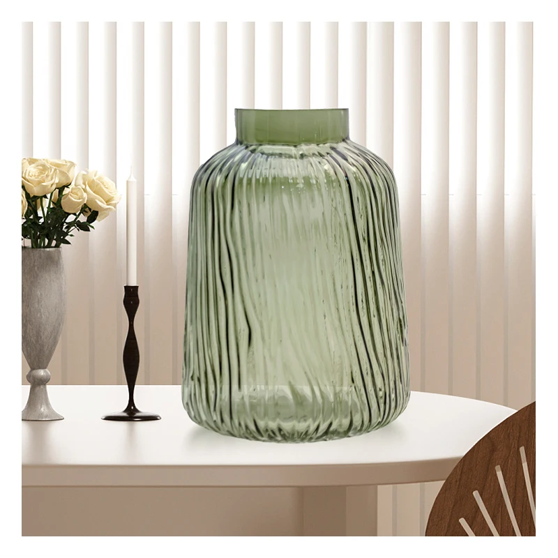 Nordic Vase Living Room Dried Flowers Glass Vase Transparent Home Decoration Accessories Flower Vases For Homes