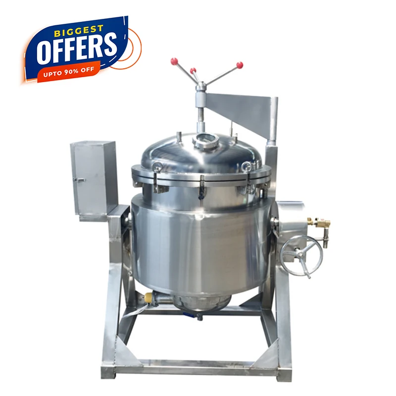 China Made Large Pressure Cooking Pot Industrial High Pressure Cooker Commercial Gas Steam High Pressure Cooker