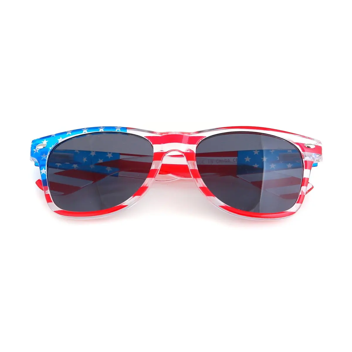 4th of July Gift Custom Logo American USA Flag Patriotic Sunglasses