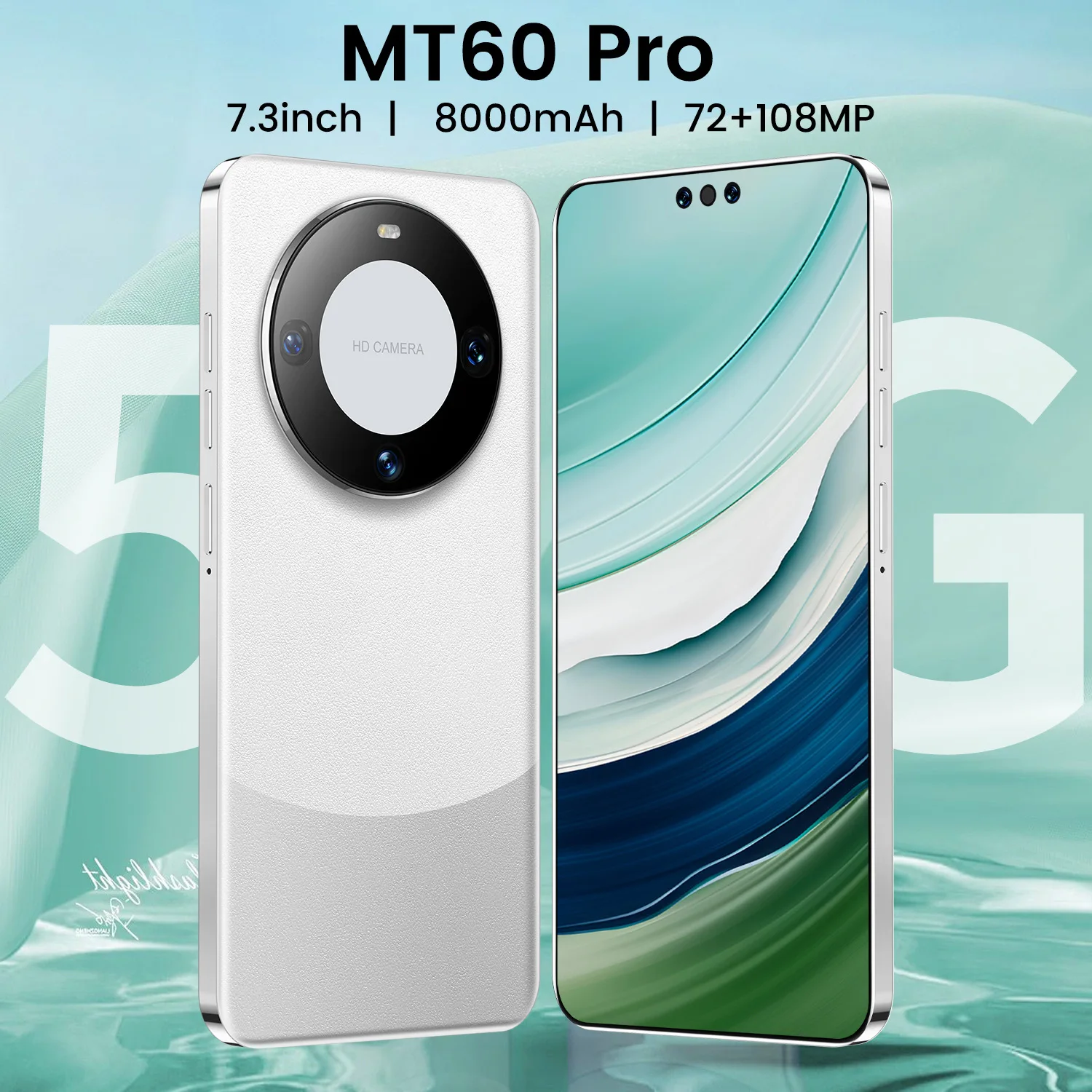 Hot Selling Mate 60 Pro Android13 Cell Phone 12gb+512gb 72+108mp Face Unlock Full Display Smart Mobile Phone