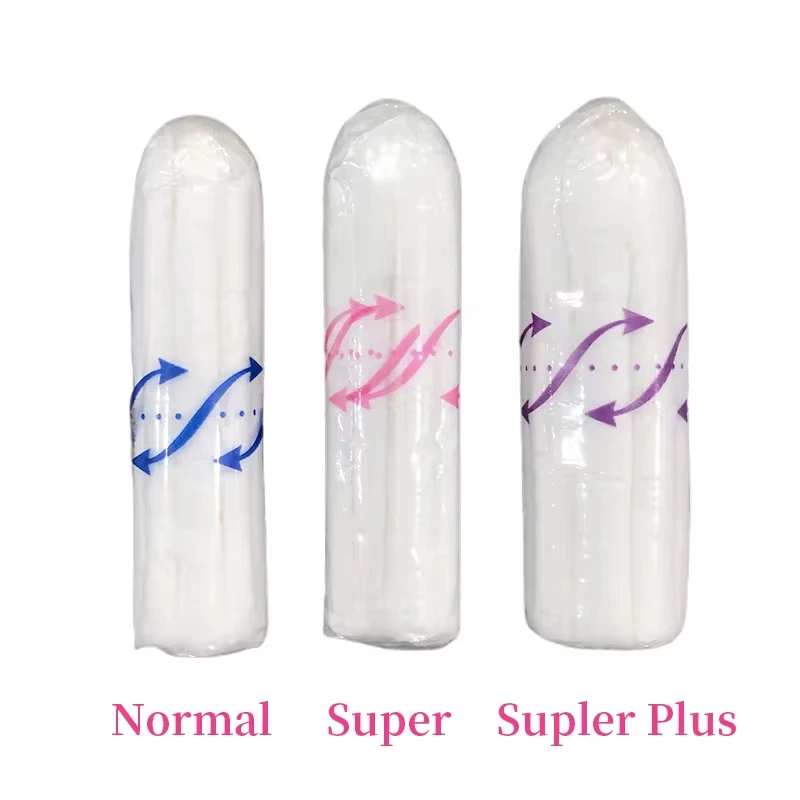 Disposable Nature 100% Cotton Super Flow Women Sanitary Tampon With Private Label