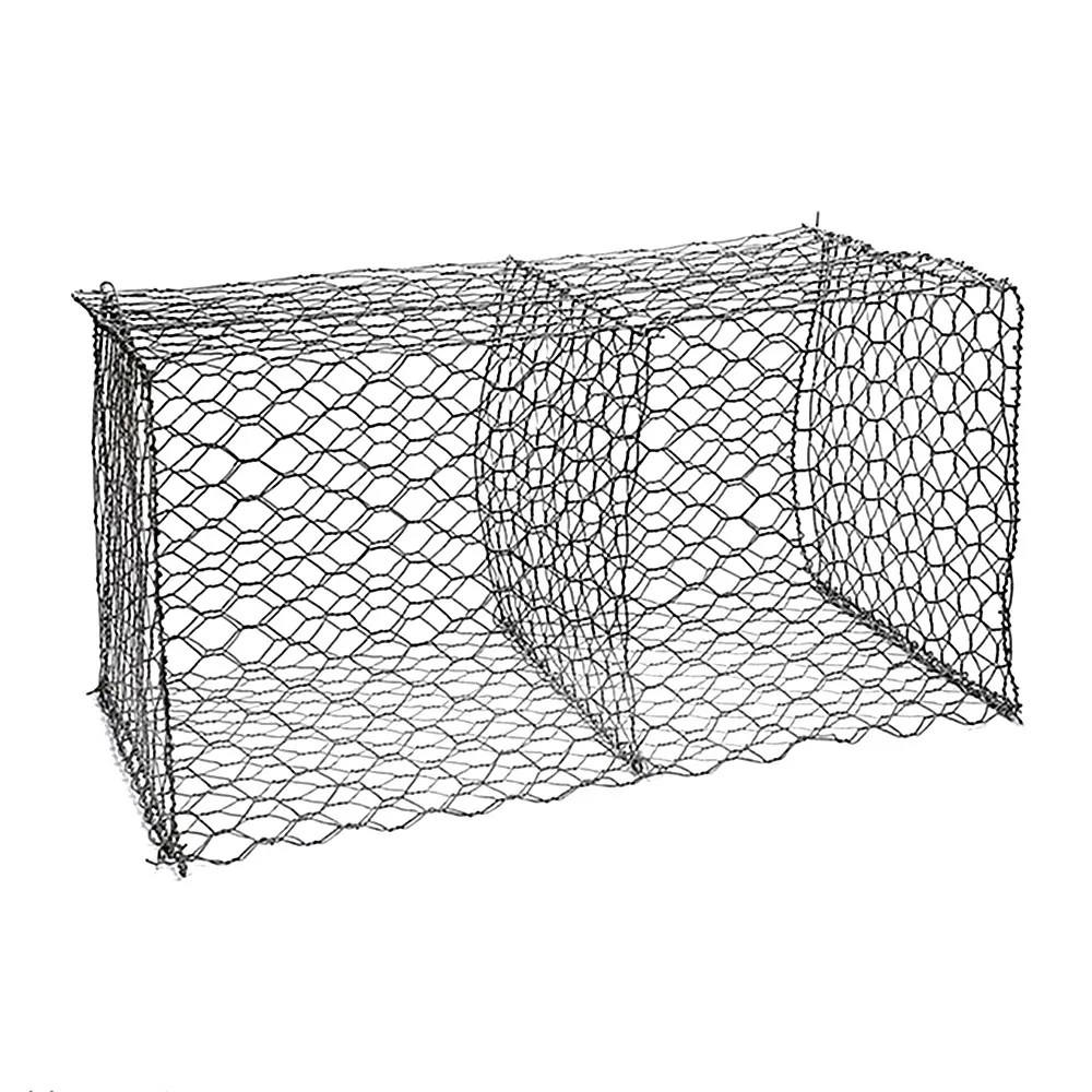 Galvanized galfan welded gabions rock basket fencing iron wire mesh pvc coated gabion box manufacturer