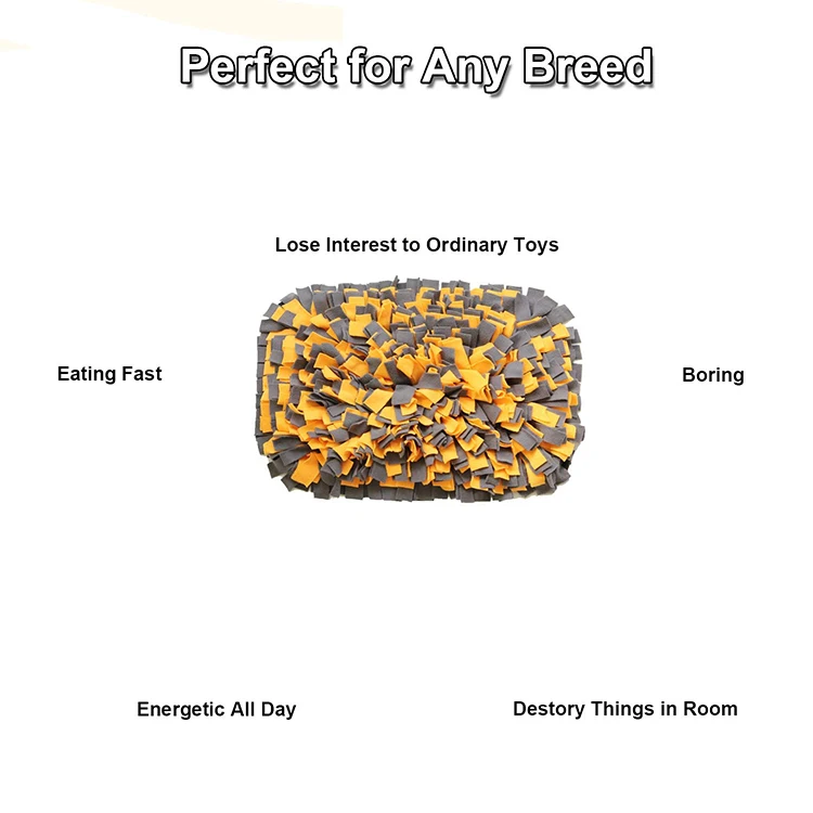 
New Durable Washable Dog Cat Slow Feeding Mat Anti Slip Puzzle Blanket Pet Snuffle Mat for Distracting Smell Training Foraging 