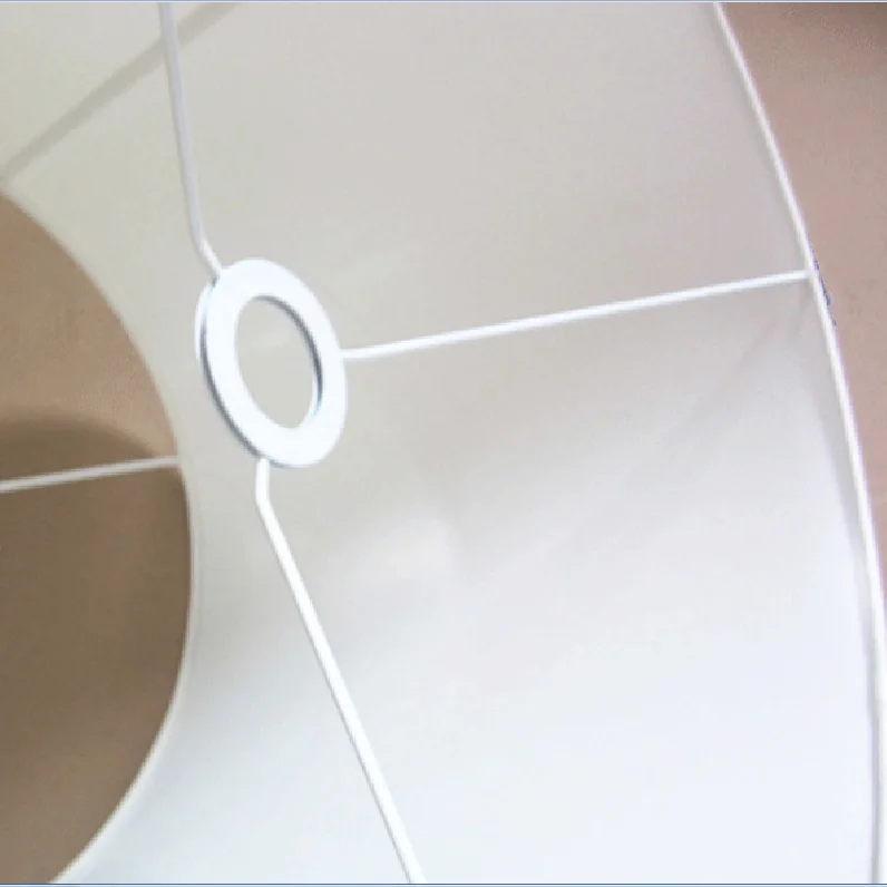 YF-0038 Middle Eastern style downlight high-grade white cylindrical round flat cotton cloth lampshade